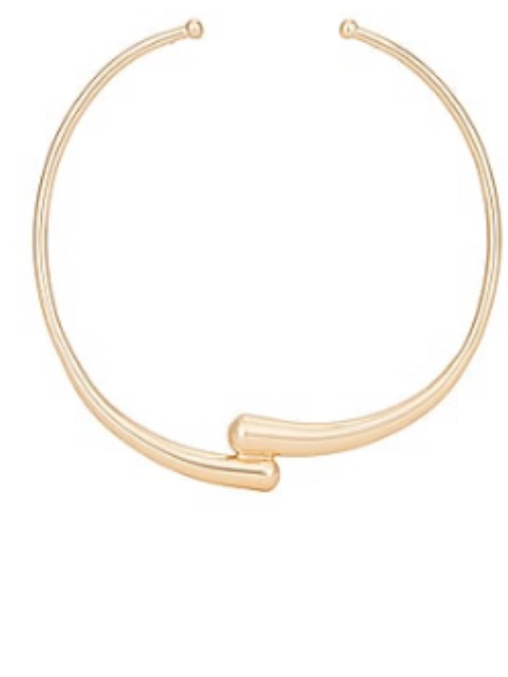 BaubleBar Gold Open Cuff Collar Necklace